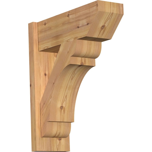 Ekena Millwork Olympic Slat Smooth Outlooker, Western Red Cedar, 7 1/2"W x 20"D x 24"H OUT08X20X24OLY06SWR - main